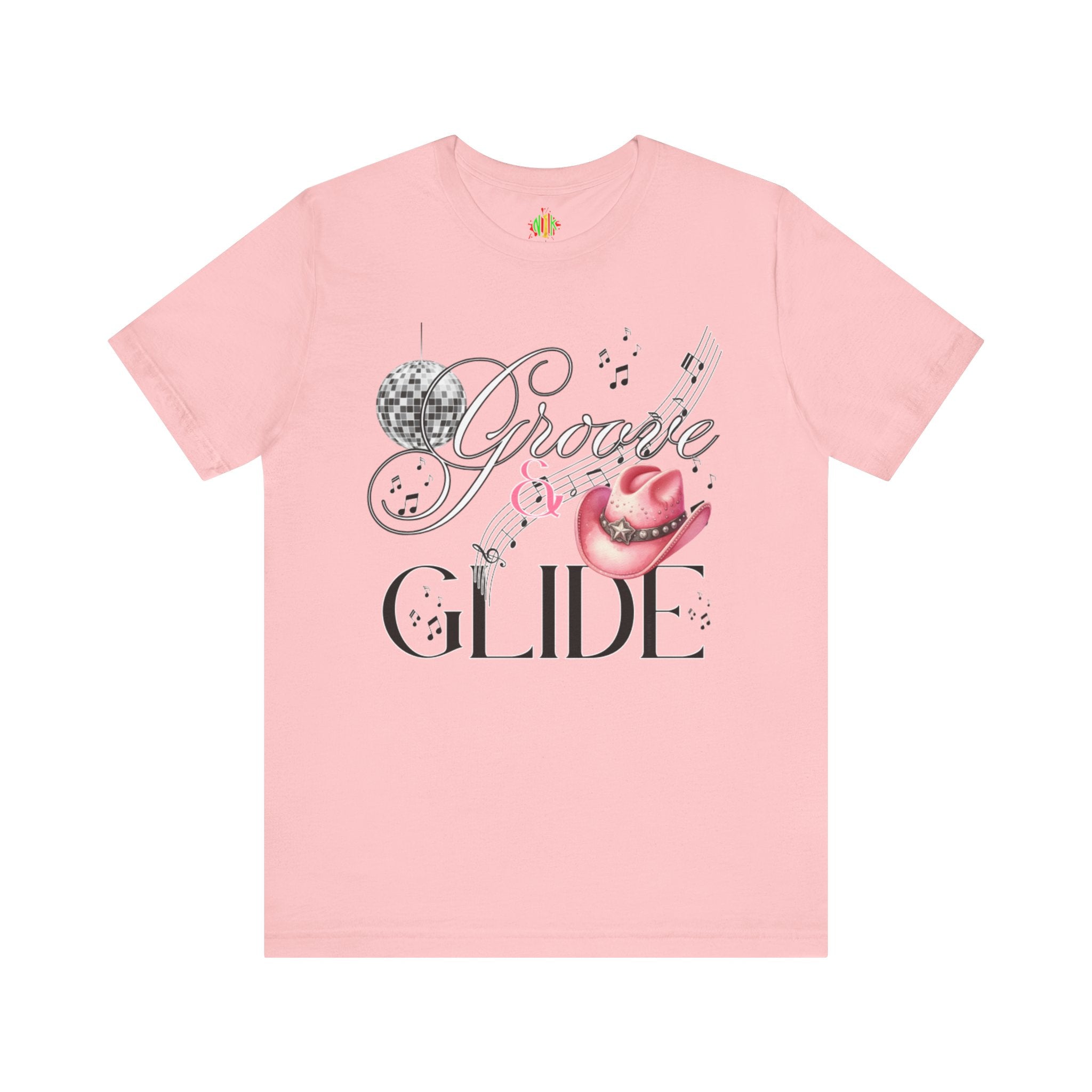 Groovy Glide Unisex Jersey Tee - Fun Retro Music Vibes